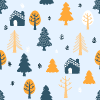 Winter Forest 1 Element from Backgrounds - Seamless Set