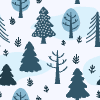 Winter Forest 2 Element from Backgrounds - Seamless Set