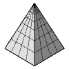 Wireframe Pyramid Element from Cyber GUI Elements Set