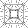Wireframe Square Scan Perspective Element from Cyber GUI Elements Set