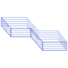 Zigzag Ractangle Element from Symbols 3D - Wireframe Set