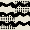 Zigzag Worm Dot Checker Element from Patterns Tiles - Monochrome Set