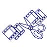 Film Cut Editor Illustration from UX Line Set