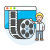 Video Editor 1 Illustration from UX Colors Set