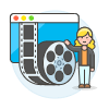 Video Editor 4 Illustration from UX Colors Set