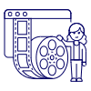 Video Editor 4 Illustration from UX Line Set