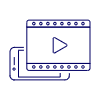 Video Mobile Illustration from UX Line Set