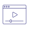 Video Player App Illustration from UX Line Set