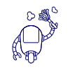 Cleaner Robot Illustration from UX Line Set