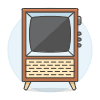 Television Vintage 6 Illustration from UX Colors Set