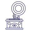 Gramophone Vinyl 1 Illustration from UX Line Set