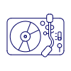 Vinyl Players 2 Illustration from UX Line Set