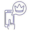 Phone Crown Tap 1 Illustration from UX Line Set