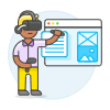 Vr App Devolopment 2 Illustration from UX Colors Set