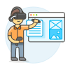 Vr App Devolopment 3 Illustration from UX Colors Set