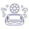 Vr Coloring Illustration from UX Line Set