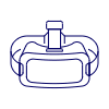 Vr Headset 1 Illustration from UX Line Set