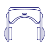 Vr Headset 3 Illustration from UX Line Set