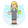 Gui Hologram 4 Illustration from UX Colors Set