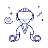 Playing VR 2 Illustration from UX Line Set