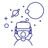 Playing VR Space 4 Illustration from UX Line Set