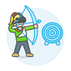 Vr Archery 4 Illustration from UX Colors Set