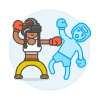 Vr Boxing 5 Illustration from UX Colors Set