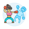 Vr Boxing 6 Illustration from UX Colors Set