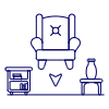 Vr Interior Design Illustration from UX Line Set
