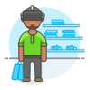 Vr Shopping 1 1 Illustration from UX Colors Set