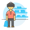 Vr Shopping 1 3 Illustration from UX Colors Set