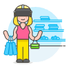 Vr Shopping 1 5 Illustration from UX Colors Set