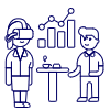 Virtual Meeting 4 Illustration from UX Line Set
