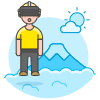 Vr Mountain 1 Illustration from UX Colors Set