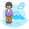 Vr Mountain 6 Illustration from UX Colors Set