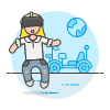 Vr Space 4 Illustration from UX Colors Set