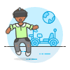Vr Space 5 Illustration from UX Colors Set