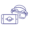 Vr Traveling Kit Illustration from UX Line Set