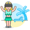 Vr Vacation 6 Illustration from UX Colors Set