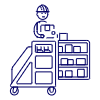 Package Worker 1 Illustration from UX Line Set