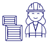 Warehouse Worker 2 2 Illustration from UX Line Set