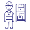Warehouse Worker 1 1 Illustration from UX Line Set