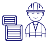 Warehouse Worker 2 1 Illustration from UX Line Set