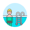 Sports Swimming 10 Illustration from UX Colors Set