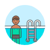 Sports Swimming 11 Illustration from UX Colors Set