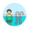 Sports Swimming 12 Illustration from UX Colors Set
