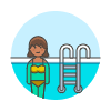 Sports Swimming 8 Illustration from UX Colors Set