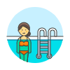 Sports Swimming 9 Illustration from UX Colors Set