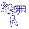 Sports Water Volleyball 1 Illustration from UX Line Set