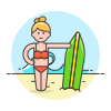 Surfing 2 illustration - Free transparent PNG, SVG. No sign up needed.